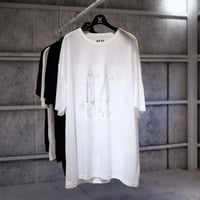 【AFYF】 MESH OVERSIZED 転写PRINT T SHIRT [WH-DRAWFET]