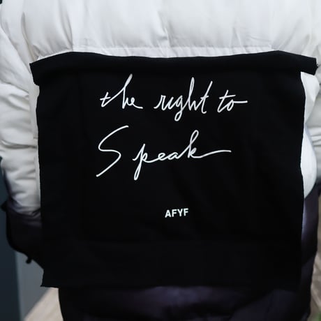 【AFYF】TAPING PACHING WINTER JACKET［グラデBLK］