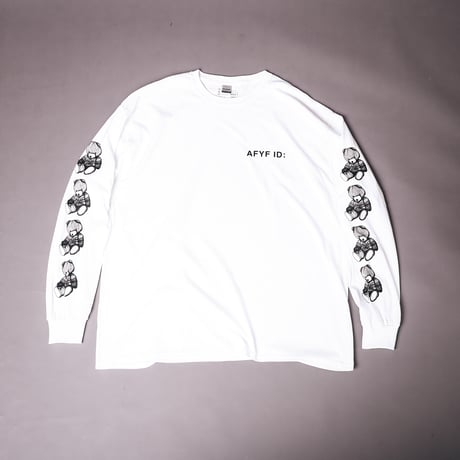 【AFYF ON GILDAN社】SOUVENIR LS T SHIRT1 [WHITE-SLEEVE BEAR]