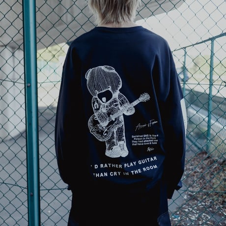 【AFYF ON GILDAN社】SOUVENIR LS T SHIRT1[BLACK-GUITAR]
