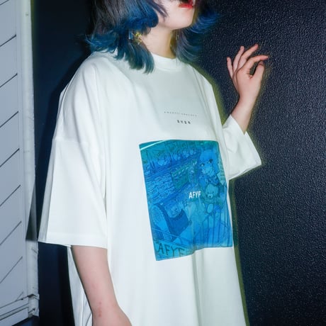 【AFYF】 KEMONERPREMIUM T SHIRT [WH-SUPERMK]