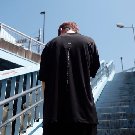 【AFYF】 MESH OVERSIZED 転写PRINT T SHIRT [BK-YOUTUBE]