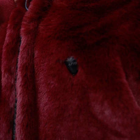 【AFYF】FUR ZIP PK [DK WINE］