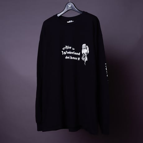 【AFYF ON GILDAN社】SOUVENIR LS T SHIRT2 [BLACK-ALICE & BEAR]