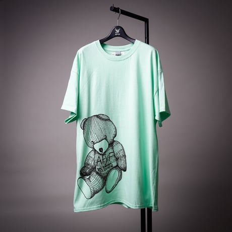 【AFYF ON GILDAN社】 RAINBOW BEAR T SHIRT [MINT GRN]