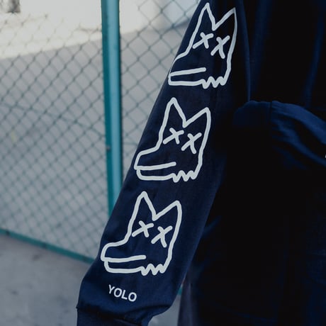 【AFYF ON GILDAN社】SOUVENIR LS T SHIRT1[BLACK-PEKEDOG]