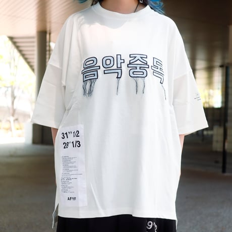 【AFYF】 KEMONERPREMIUM T SHIRT [WH-HANGUL]