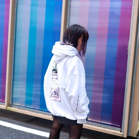 【AFYF ON GILDAN社】 SOUVENIR HOODED SW3 [WHITE-PERFUME]