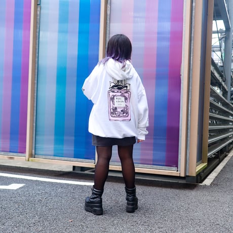 【AFYF ON GILDAN社】 SOUVENIR HOODED SW3 [WHITE-PERFUME]