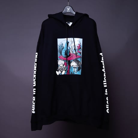 【AFYF ON GILDAN社】 SOUVENIR HOODED SW3 [BLACK-COLOR ALICE]