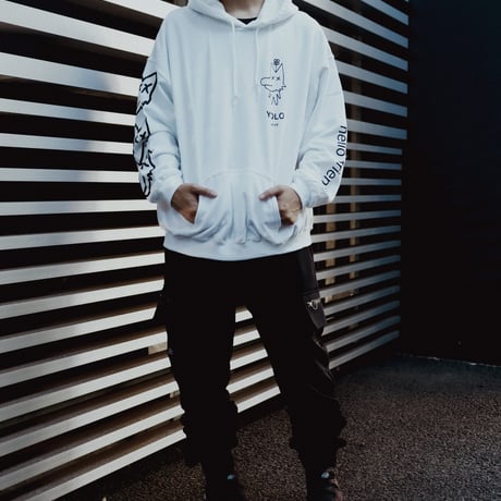 【AFYF ON GILDAN社】 SOUVENIR HOODED SW2 [WHITE-PEKETSUMU]