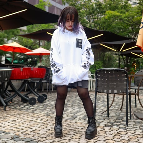 【AFYF ON GILDAN社】 SOUVENIR HOODED SW3 [WHITE-ROSE]