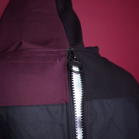 【AFYF】 TRILINGUAL ZIP PARKA BACK ZIP[BK/WHT/WIN]