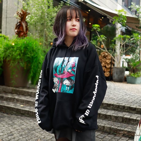 【AFYF ON GILDAN社】 SOUVENIR HOODED SW3 [BLACK-COLOR ALICE]