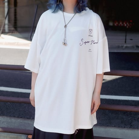 【AFYF】 MESH OVERSIZED 転写PRINT T SHIRT [WH-LIVEHOU ]