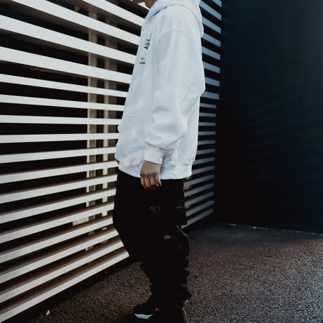 【AFYF ON GILDAN社】 SOUVENIR HOODED SW2 [WHT-LIVE IN THE DARK]