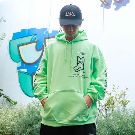 【AFYF ON GILDAN社】 SOUVENIR HOODED SW1 [MINT GRN-PEKEDOG]