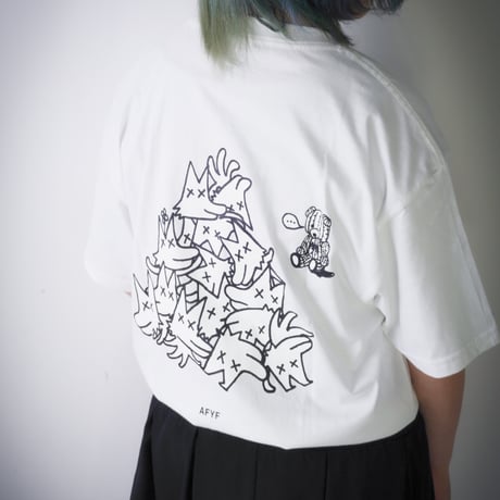 【AFYF】GILDAN® Premium Cotton 5.3oz Short Sleeve T-Shirt #2  PEKE DOG JACK [WHITE]