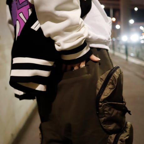 【AFYF】BASICS NRWサルエル UTILITYカーゴ [裏毛KHAKI]