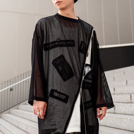 【AFYF】 EXTRA DRAGON ZIP T [MESH BLK]