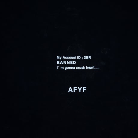【AFYF】 CRAFTABLE DAMAGE TSHIRT [BK-DB APLI ]