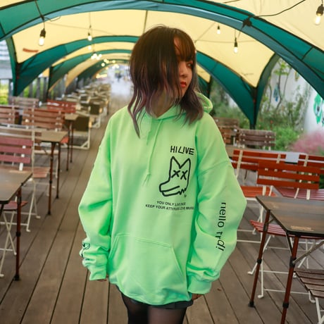 【AFYF ON GILDAN社】 SOUVENIR HOODED SW1 [MINT GRN-PEKEDOG]