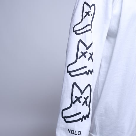 【AFYF】GILDAN® Ultra Cotton 6.0oz Long Sleeve T-Shirt #3  [WHITE-PEKEJACK]