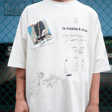 【AFYF】 KMN LIKE HUMAN PREMIUM T SHIRT [WH-GUITAR]