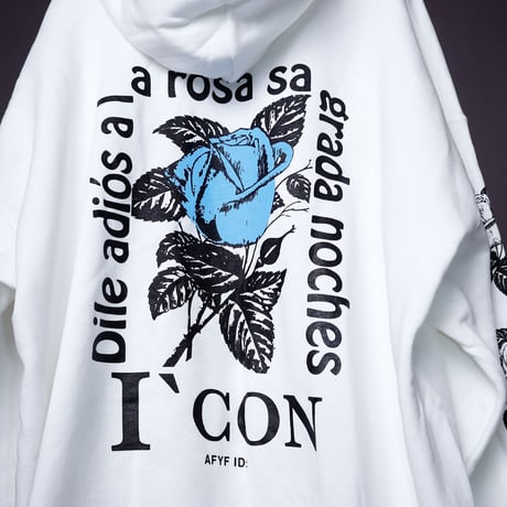 【AFYF ON GILDAN社】 SOUVENIR HOODED SW3 [WHITE-ROSE]