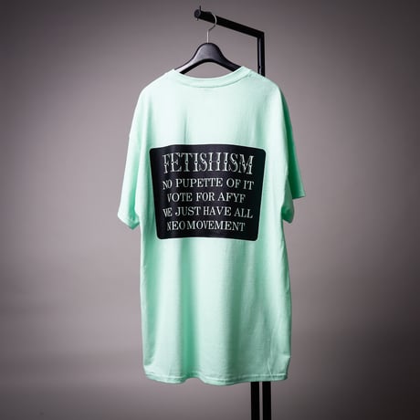 【AFYF ON GILDAN社】 RAINBOW BEAR T SHIRT [MINT GRN]
