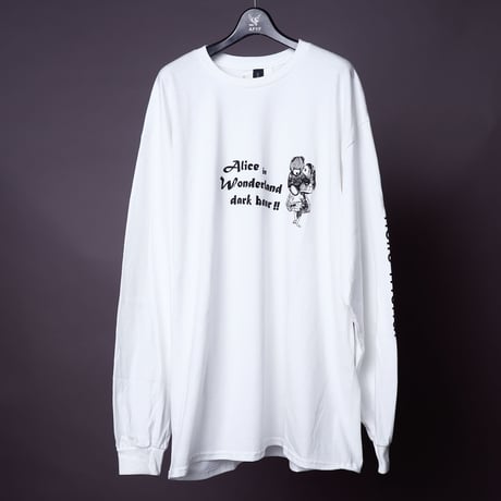【AFYF ON GILDAN社】SOUVENIR LS T SHIRT2 [WHITE-ALICE & BEAR]