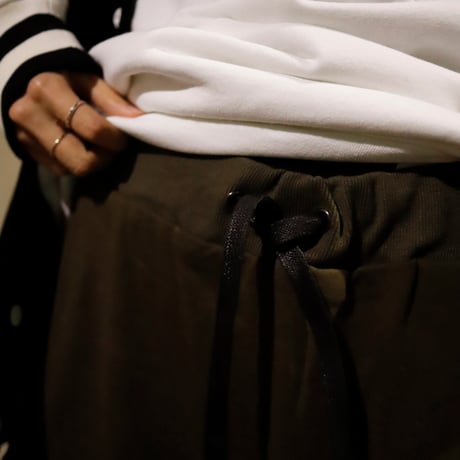 【AFYF】BASICS NRWサルエル UTILITYカーゴ [裏毛KHAKI]