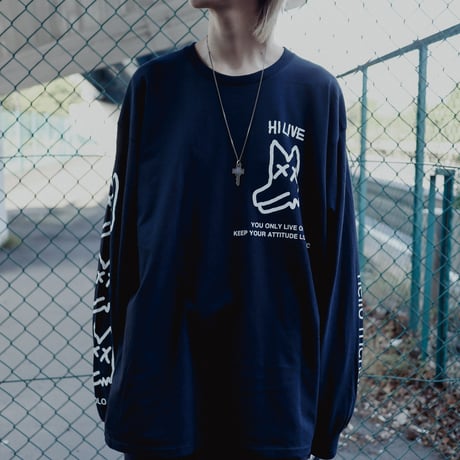 【AFYF ON GILDAN社】SOUVENIR LS T SHIRT1[BLACK-PEKEDOG]
