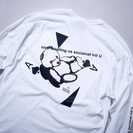 【AFYF ON GILDAN社】SOUVENIR LS T SHIRT1[WHITE-TRMPBEAR]