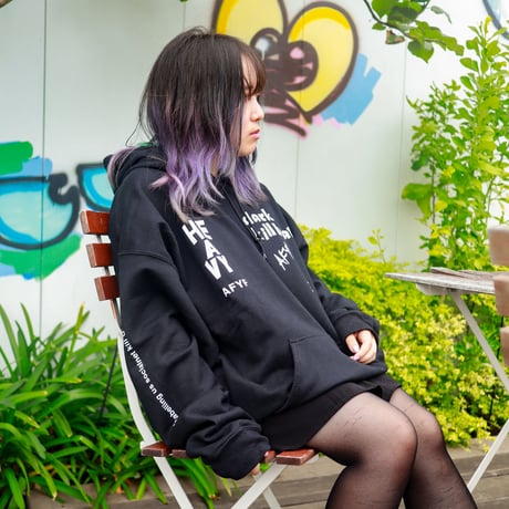 【AFYF ON GILDAN社】 SOUVENIR HOODED SW3 [BLACK-DRUM BEAR]