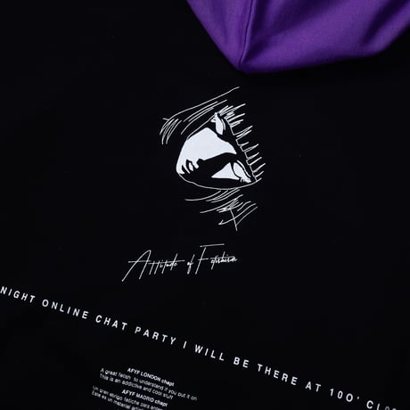 【AFYF】VANDALISMQUAD PULL PARKA [HOOD PURPLE］