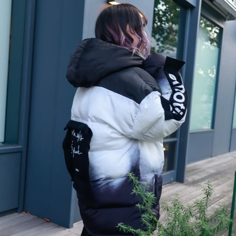 【AFYF】TAPING PACHING WINTER JACKET［グラデBLK］