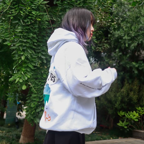 【AFYF ON GILDAN社】 SOUVENIR HOODED SW2 [WHITE-SLEEP]