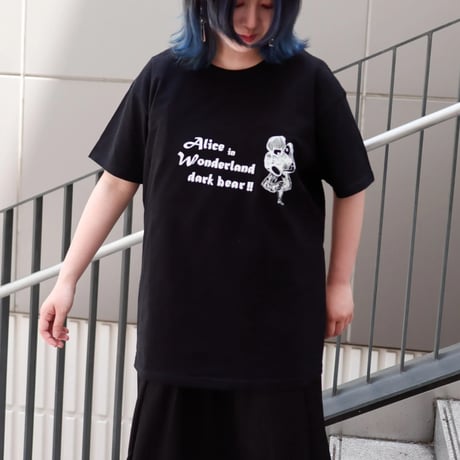 【AFYF】GILDAN® Premium Cotton 5.3oz Short Sleeve T-Shirt #2 ALICE&BEAR [BLACK]