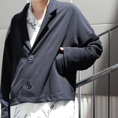 【CLASSIC ROV】(特選ミラノジャージ素材) GENDERLESS ST JKT [BLACK]