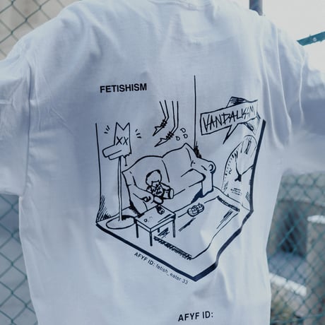 【AFYF ON GILDAN社】SOUVENIR LS T SHIRT2 [WHT-LIVEIN THE DARK]