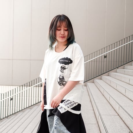 【AFYF】 CRAFTABLE DAMAGE TSHIRT [WH-UFOCATC]
