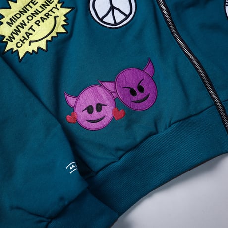 【AFYF】CHAT ZIP PARKA [裏毛GREEN］