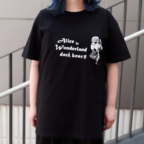 【AFYF】GILDAN® Premium Cotton 5.3oz Short Sleeve T-Shirt #2 ALICE&BEAR [BLACK]