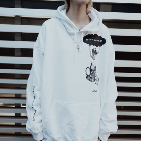 【AFYF ON GILDAN社】 SOUVENIR HOODED SW2 [WHT-UFO CATCHER]