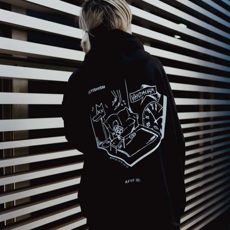 【AFYF ON GILDAN社】 SOUVENIR HOODED SW2 [BLK-LIVE IN THE DARK]
