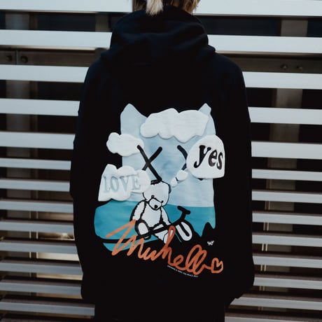 【AFYF ON GILDAN社】 SOUVENIR HOODED SW2 [BLACK-SLEEP]