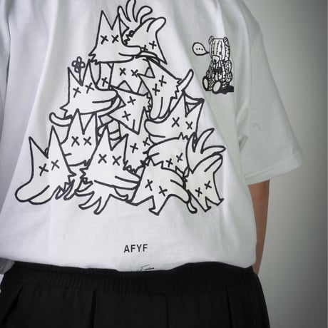 【AFYF】GILDAN® Premium Cotton 5.3oz Short Sleeve T-Shirt #2  PEKE DOG JACK [WHITE]