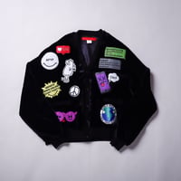 【AFYF】CHAT CARDIGAN SWEAT [FUR BLK］
