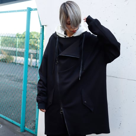 【AFYF】ASYME ZIP PARKA [PONT BLK］